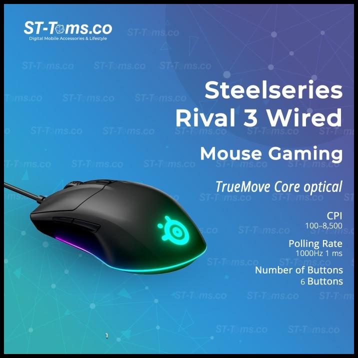 Jual Steelseries Rival 3 Wired Gaming Mouse | Shopee Indonesia
