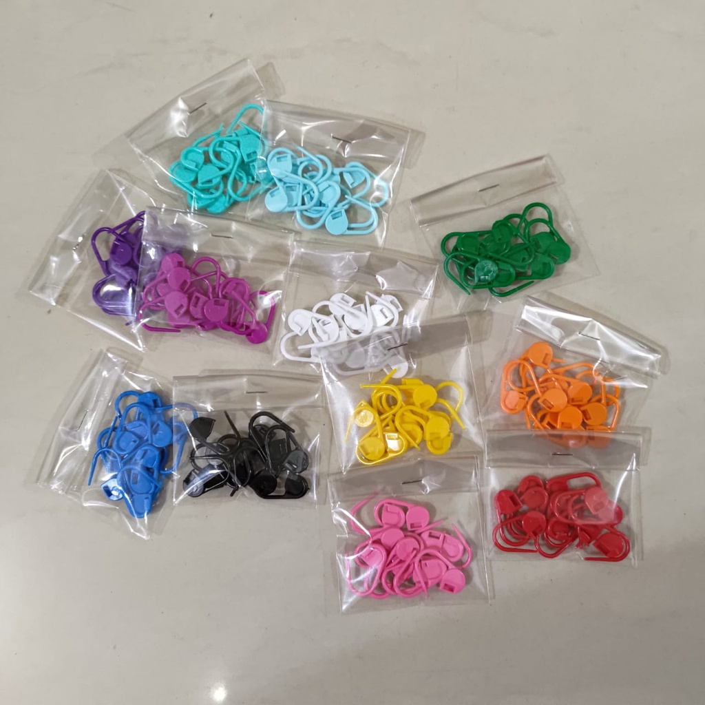 Jual Peniti Plastik Penanda Tusukan Rajutan Peniti Hijab Peniti Plastik ...