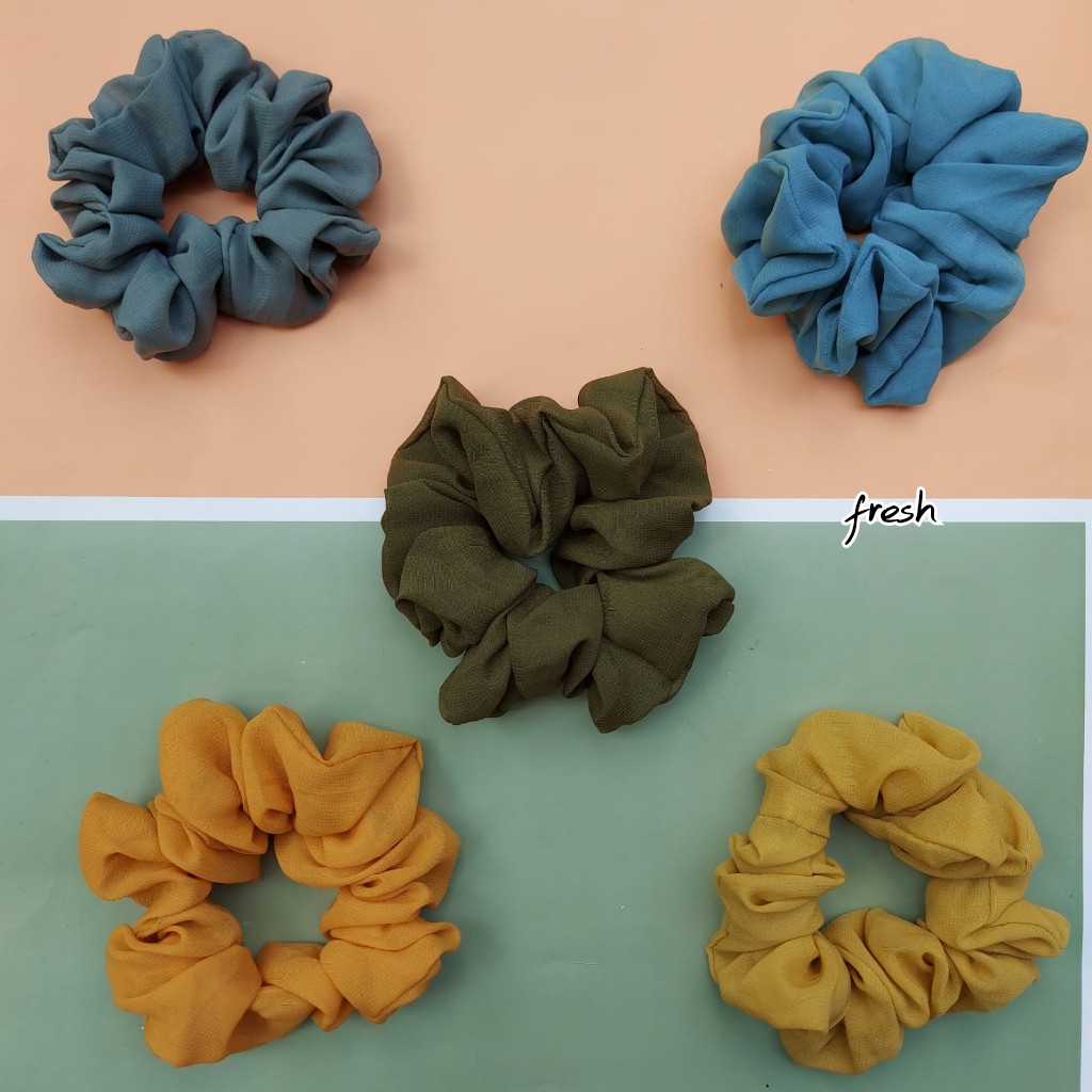 Jual Scrunchie Jumbo Ikat Rambut Cepol Hijab Shopee Indonesia 