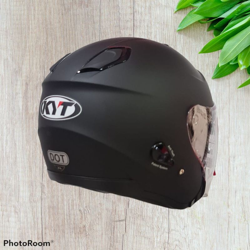 Jual Helm KYT Kyoto Hitam Doff / Helm KYT Original / Helm KYT Halfface