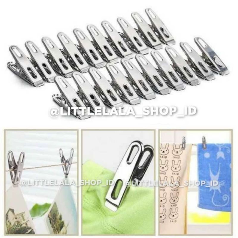 Jual Penjepit kertas bon 10 Pcs/penjepit foto/jepitan foto/jepit kayu