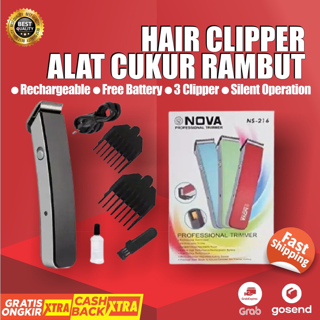 Jual Alat Cukur Potong Rambut Hair Clipper Trimer Shaving Wireless ...