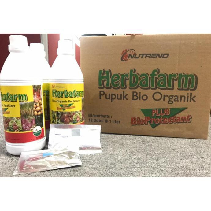 Jual Pupuk Organik Cair Herbafarm Liter Plus Booster Paket Karton Shopee Indonesia