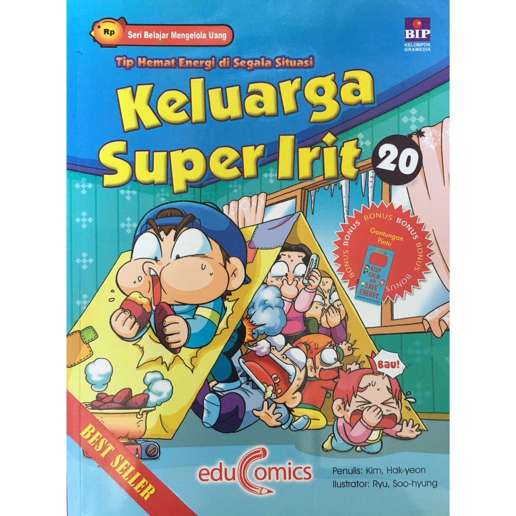 Jual Buku Komik Keluarga Super Irit 20 Tip Hemat Energi Di Segala