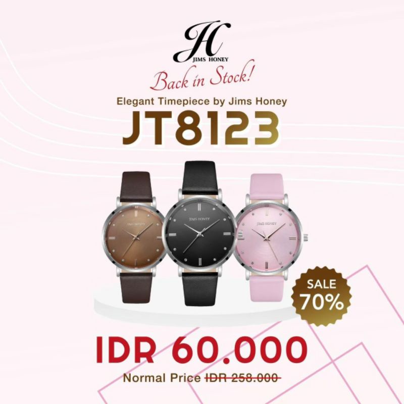 Jual JAM 8123 JIMS HONEY PROMO BIG SALE IMPORT MURAH Shopee Indonesia
