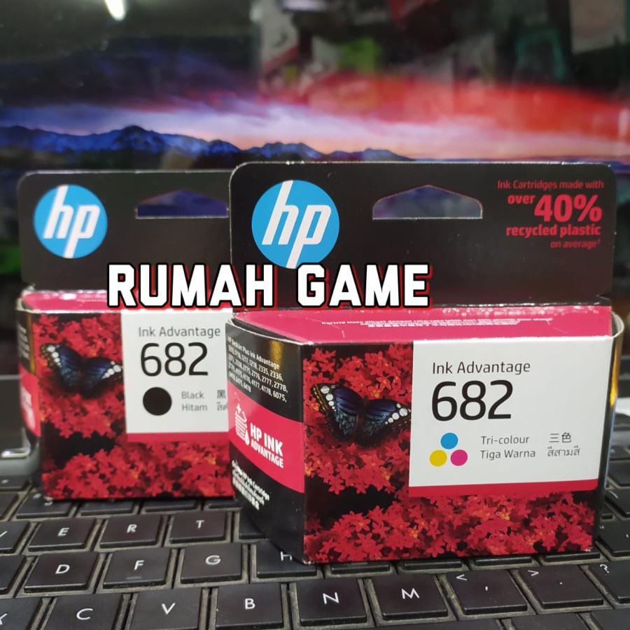 Jual TINTA CATRIDGE HP 682 COLOUR ORIGINAL HP DESKJET PLUS INK ...