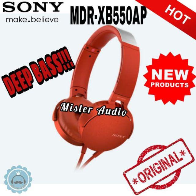 SONY MDR XB550 AP XB550AP EXTRA BASS Headphones with Mic Original