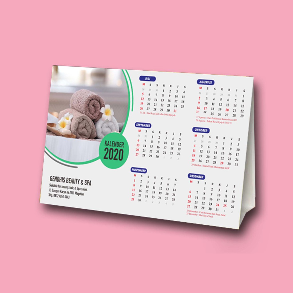 Jual Kalender Lipat I Kalender Promo Usaha I Kalender Meja 2 Sisi I ...