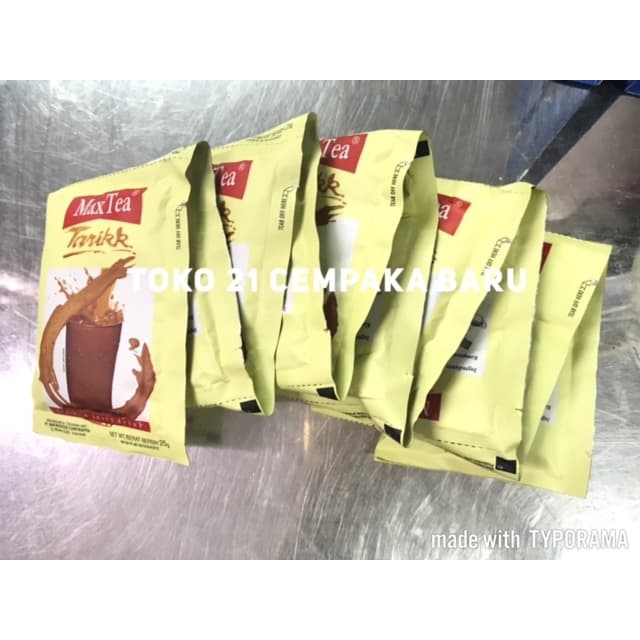 Jual Max Tea Rasa Teh Tarikk 1 Renceng Isi 10 Sachet Teh Maxtea Tarik Murah Promo Shopee 2808