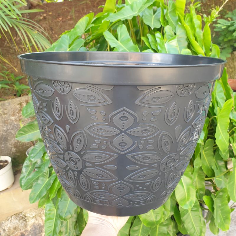 Jual Pot bunga SHALLOM BATIK 35 Pot motif batik timbul bagus tebal ...