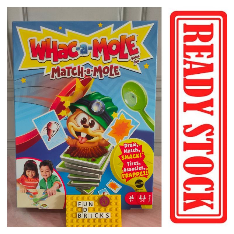 Jual Whac A Mole Match A Mole Board Game Mattel Original | Shopee Indonesia