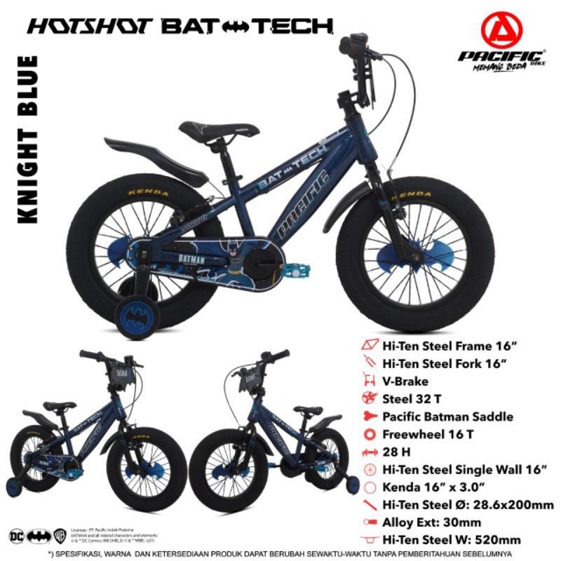 Jual Sepeda Anak BMX Pacific Hotshot Batman Tech Pacific | Shopee Indonesia