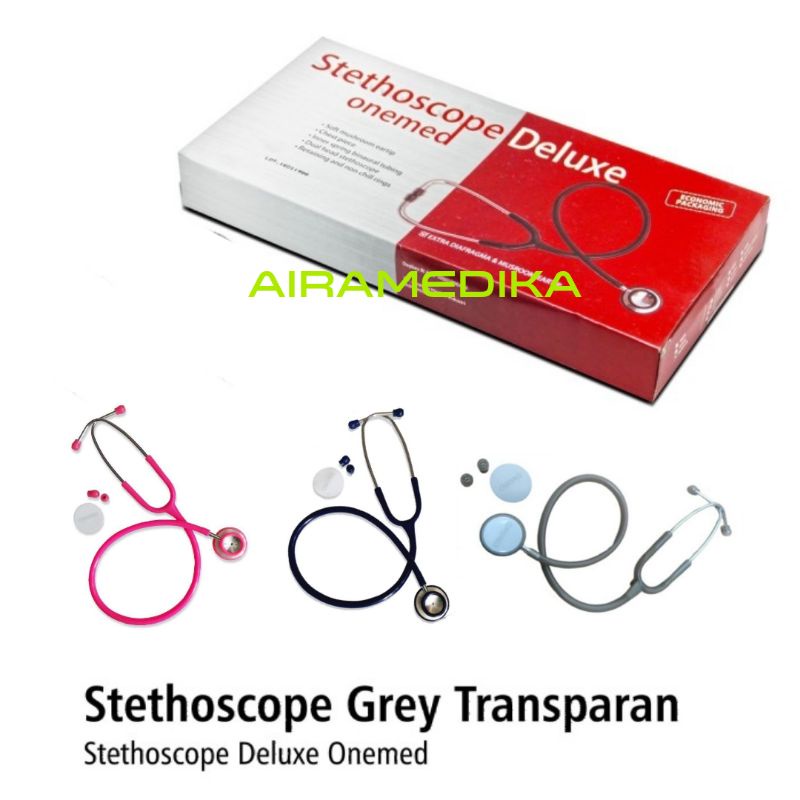 Jual Stetoskop Deluxe Dewasa Warna Pink Hitam Grey Onemed Shopee Indonesia 7174
