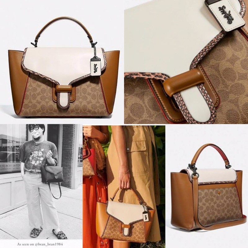 Jual COACH COURIER CARRYALL SIGNATURE COLORBLOCK ORIGINAL FROM STORE Shopee Indonesia