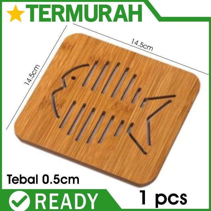 Jual Alas Panci Tatakan Kayu Dapur Gelas Piring Bambu Anti Panas Dingin Shopee Indonesia 1244