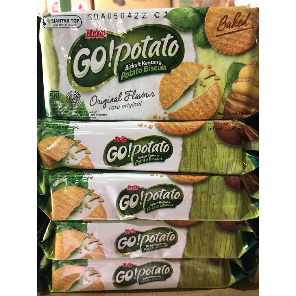 Jual brio go potato / go potato biskuit kentang 60gr | Shopee Indonesia