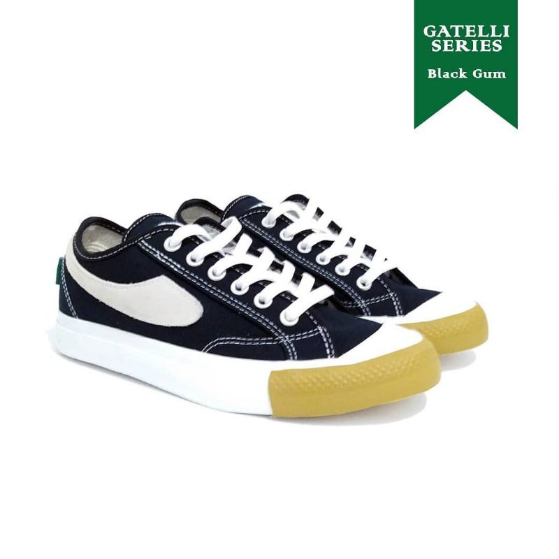 Jual SEPATU CAMPESS GATELLI SERIES BLACK GUM LOW ORIGINAL CAMPES BKN ...