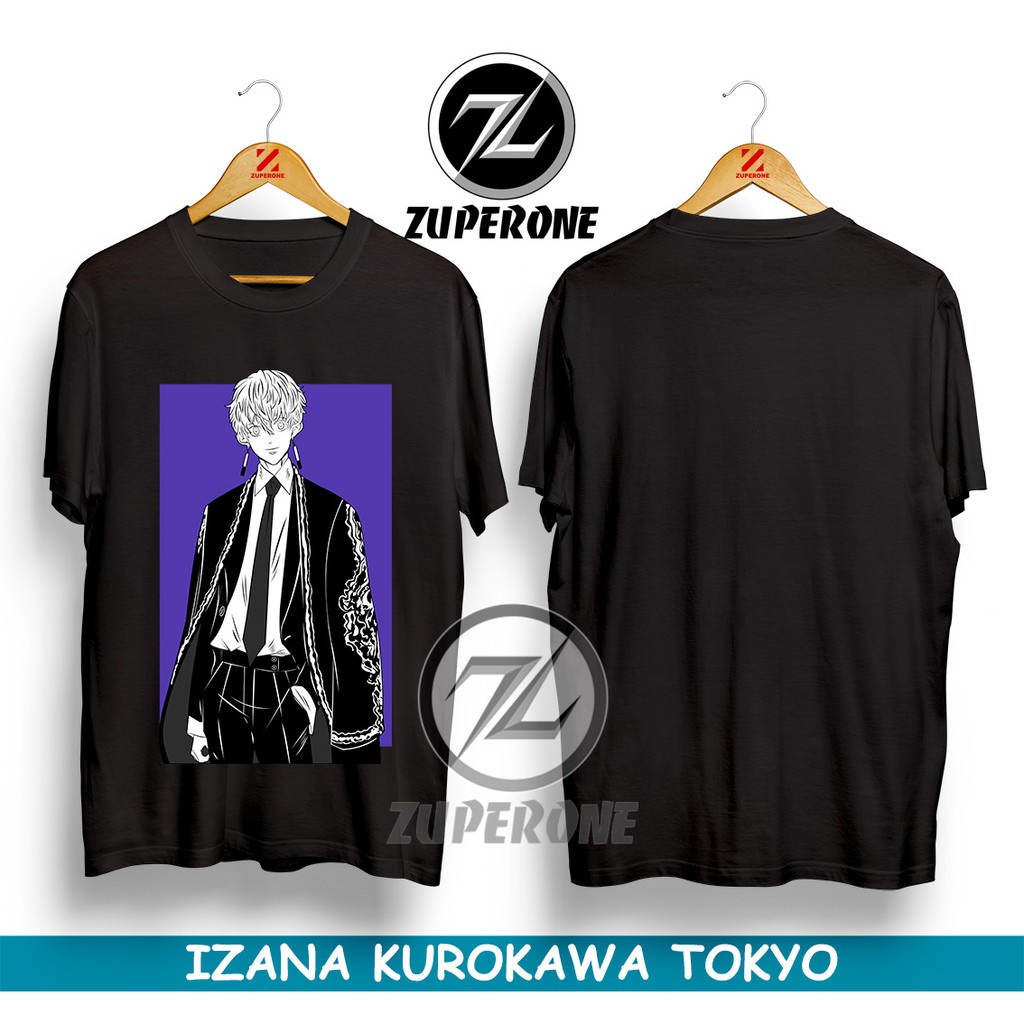 Jual KAOS ANIME TOKYO REVENGERS IZANA KUROKAWA BLACK DRAGONS LEADER