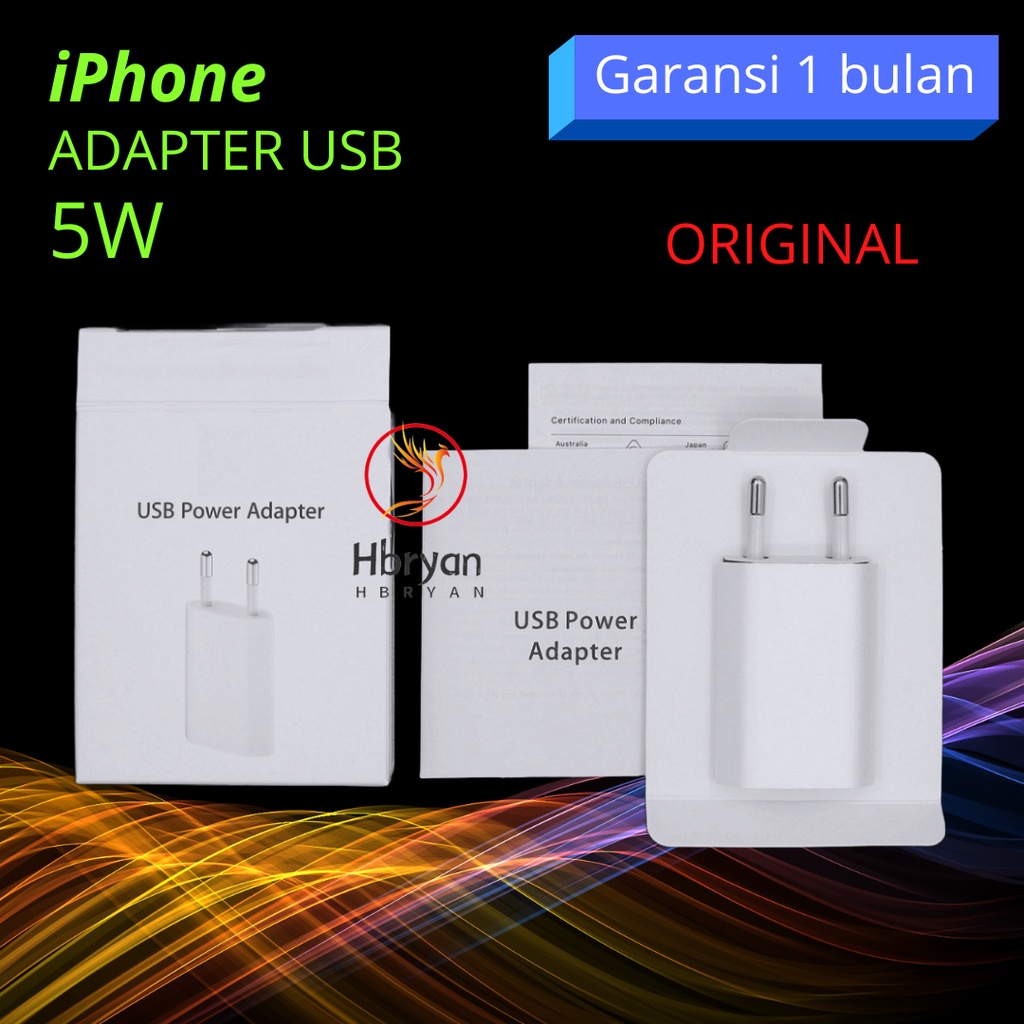 Jual Adaptor Usb To Lightning Ip Adapter Batok Kepala Kepala Charger Kepala Casan