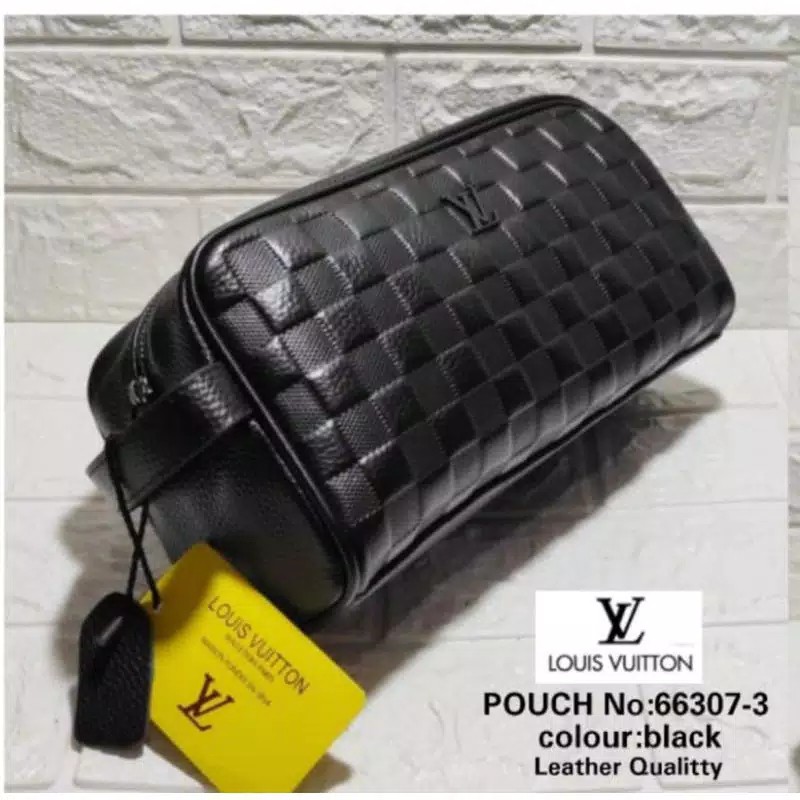 Jual Handbag Kulit asli Pria Wanita - Clutch louis Vuitton Pria