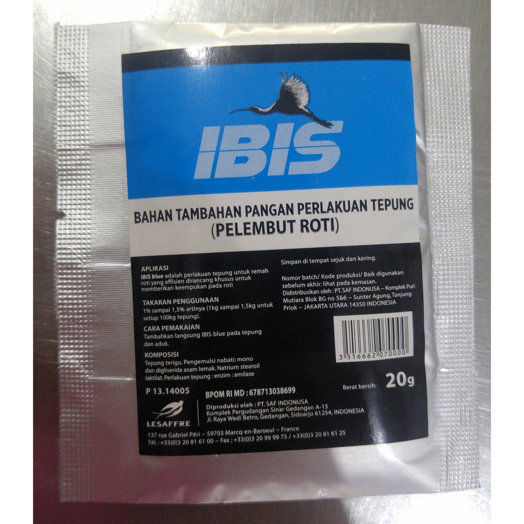Jual IBIS BLUE PELEMBUT ROTI / BREAD IMPROVER 10gr | Shopee Indonesia