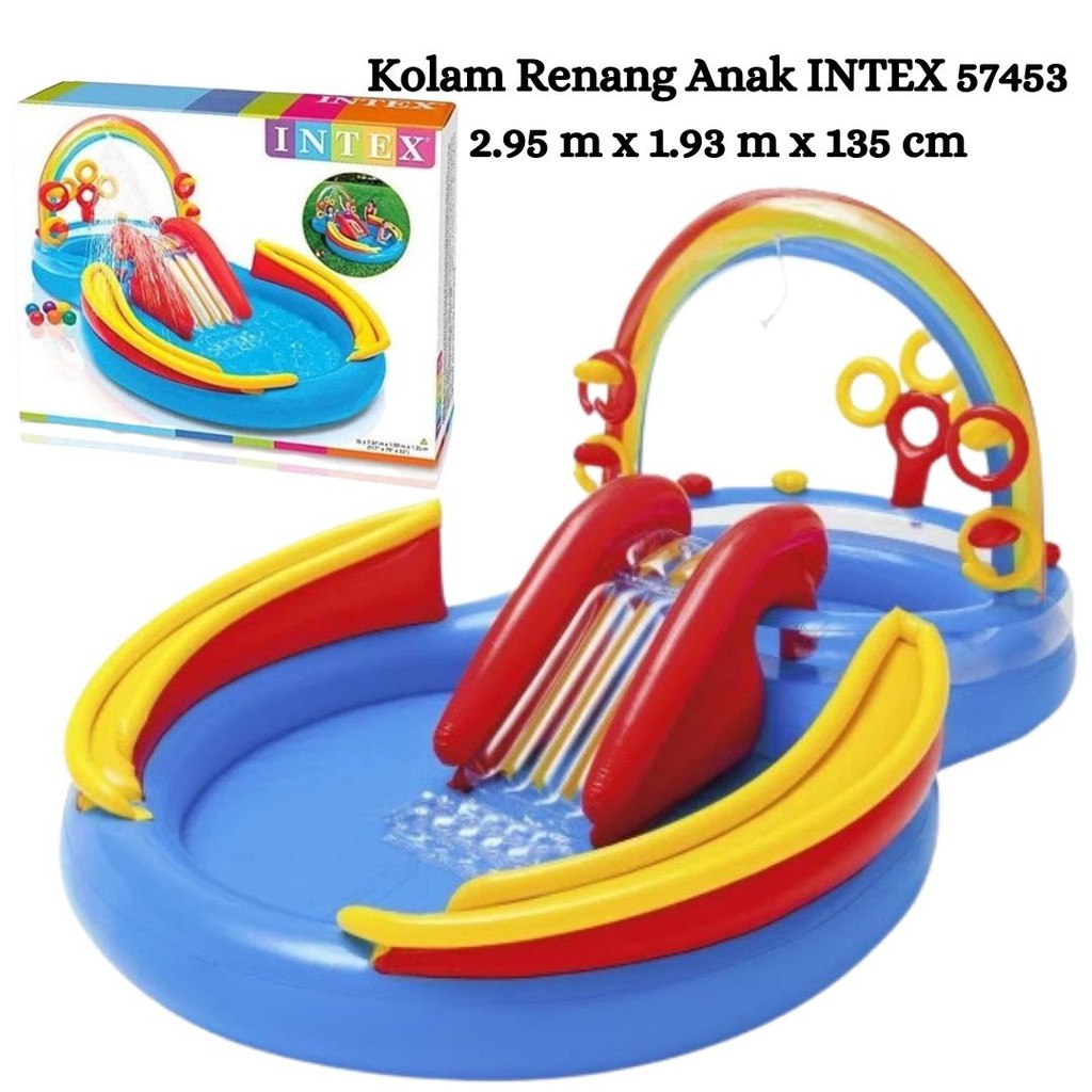 Jual Kolam Renang Anak Intex 57453 Play Center Perosotan 2.95mx1 ...