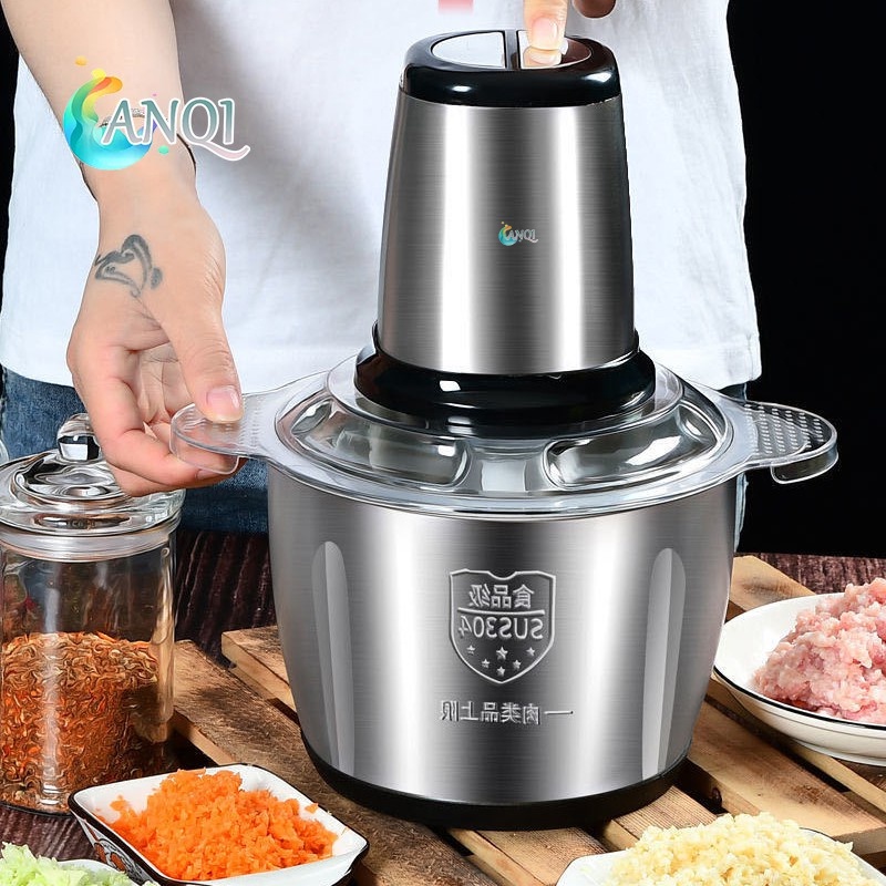 Jual ANQI SHOP Chopper Blender daging penggiling Meat Blender Elektrik Stainless Steel Chopper
