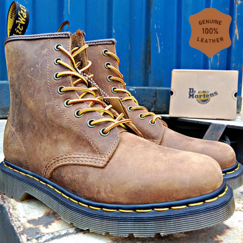 Jual (Best Selling) Sepatu Boots Docmart Dr.martens 1460 Crazy Horse ...