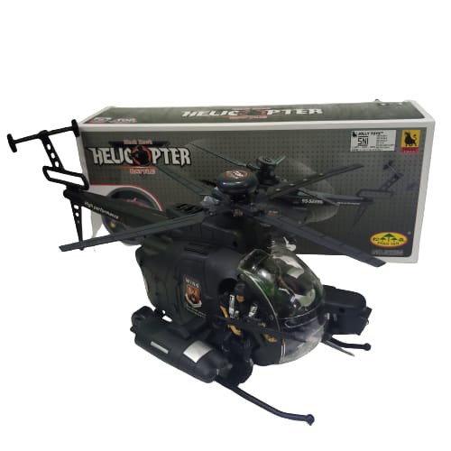 Jual Mainan Helikopter Bump And Go Helicopter Black Hawk Sound And ...