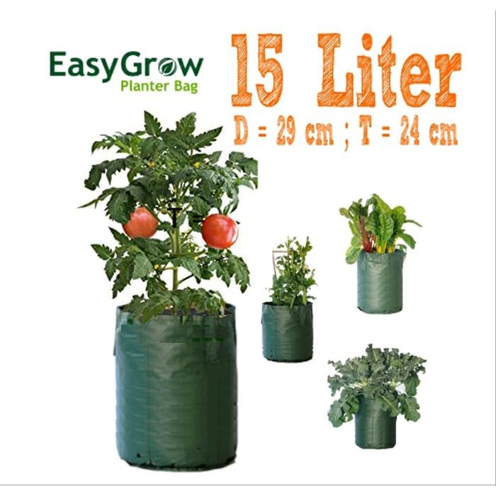 Jual PLANTERBAG EASY GROW PLANTER BAG TANAMAN AWET 50 LITER - Kab. Blitar -  Mulya Tani 1