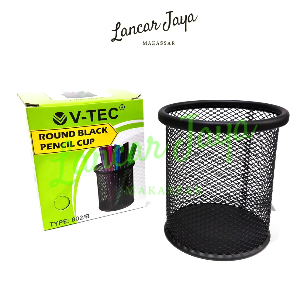 Jual Desk Set Pen Holder Round Pencil Cup V TEC VTEC VT 802 B Shopee Indonesia