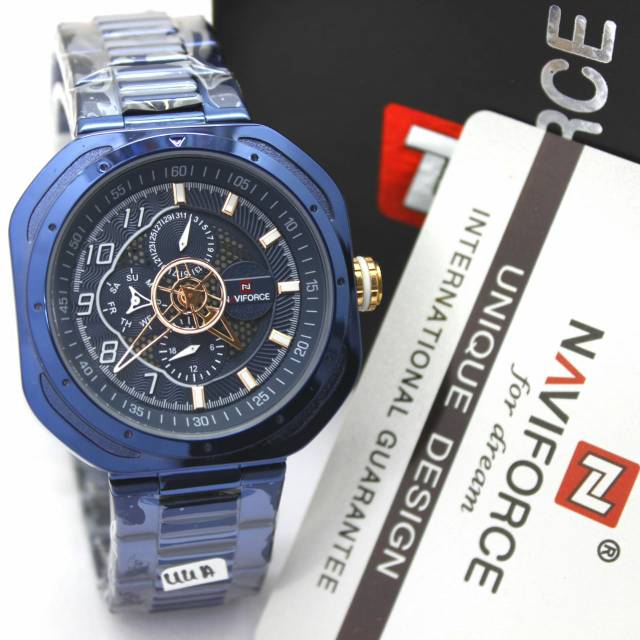 JAM TANGAN NAVIFORCE NF9141M RANTAI ORIGINAL