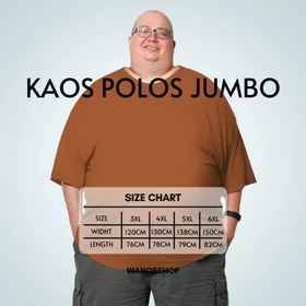 Kaos Polos Pria Wanita Super Jumbo Big Size Over Size 3xl 4xl 5xl Dan 6xl