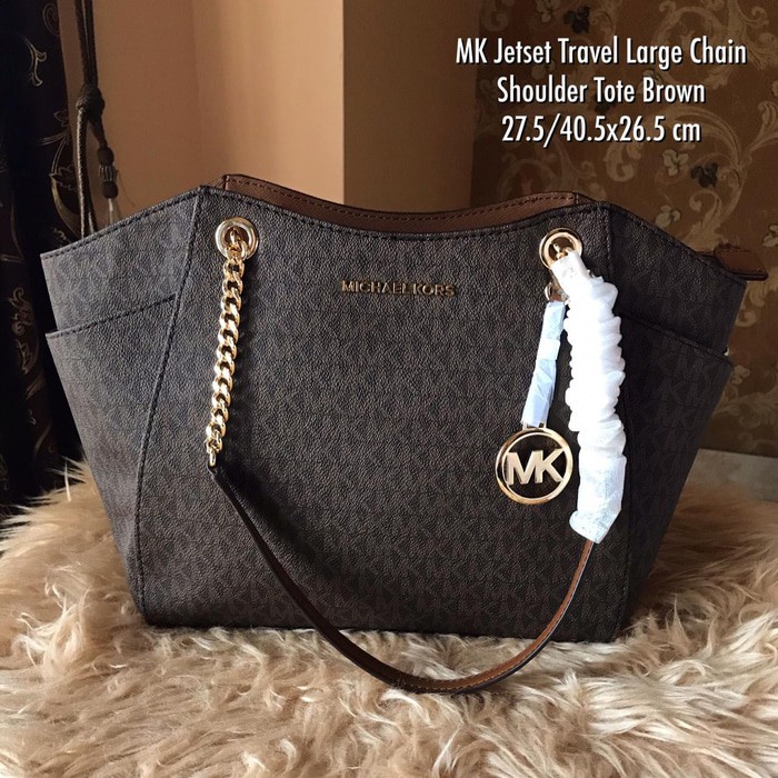 Michael kors jet discount set monogram tote