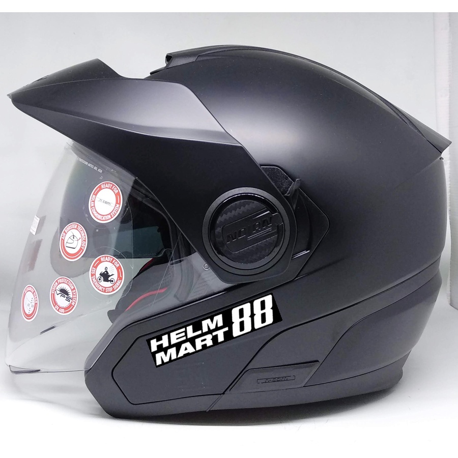 Jual NOLAN N40-5 CLASSIC 010 Flat Black Helm Half Face Helm Nolan N40.5 ...