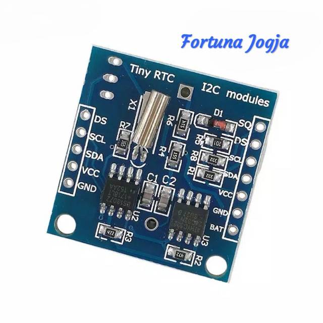 Jual Tiny RTC DS1307 i2C Real Time Clock + Battery Module 24C32 32K ...