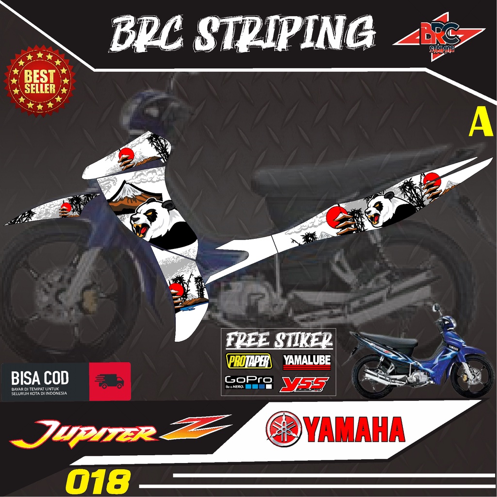 Jual Sticker Striping Jupiter Z BURHAN - Stiker Variasi List Motor ...