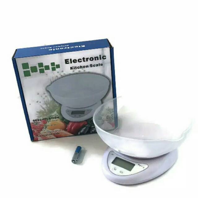 Jual Timbangan Dapur Kue Roti Digital Mangkok Kitchen Scale 5 kg ...