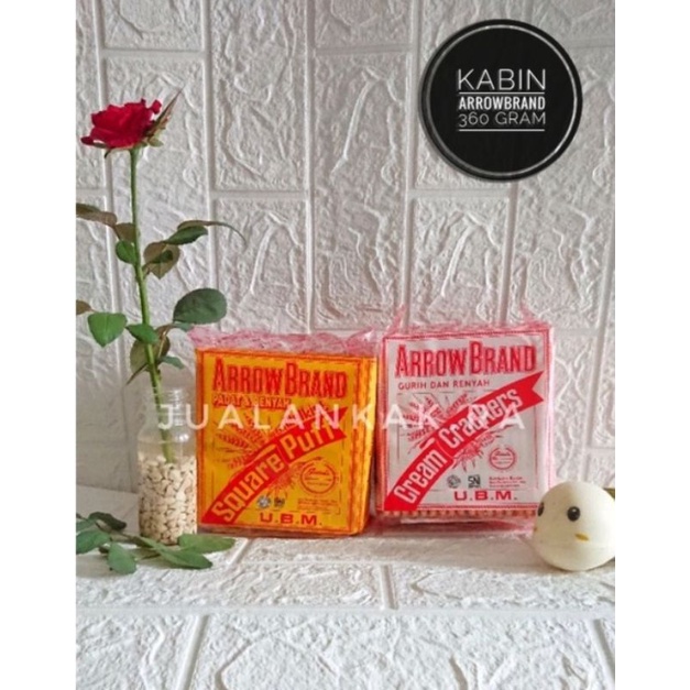 Jual [350 Gram] Biskuit Kabin Gabin Square Puff And Cream Crackers Arrow