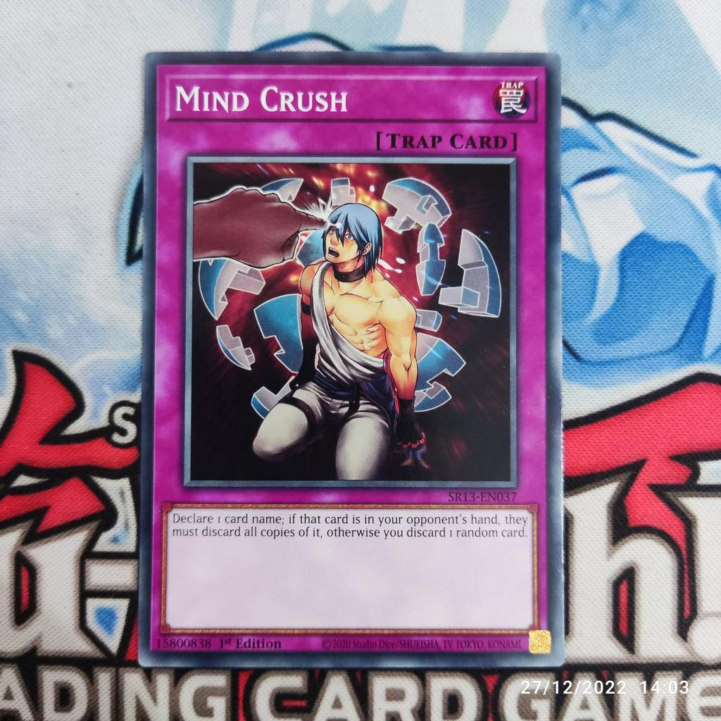 Jual yugioh mind crush SR13 common 1st original | Shopee Indonesia