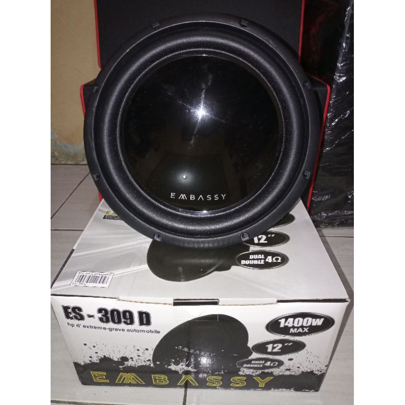 Jual SUBWOOFER EMBASSY 309D ES-309D BADAK | Shopee Indonesia