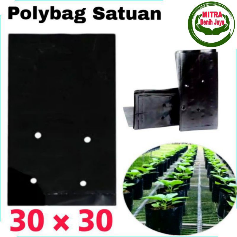 Jual Polybag Satuan Uk 30×30 Per Pcs / Media Tanam Polybag Tebal Super ...