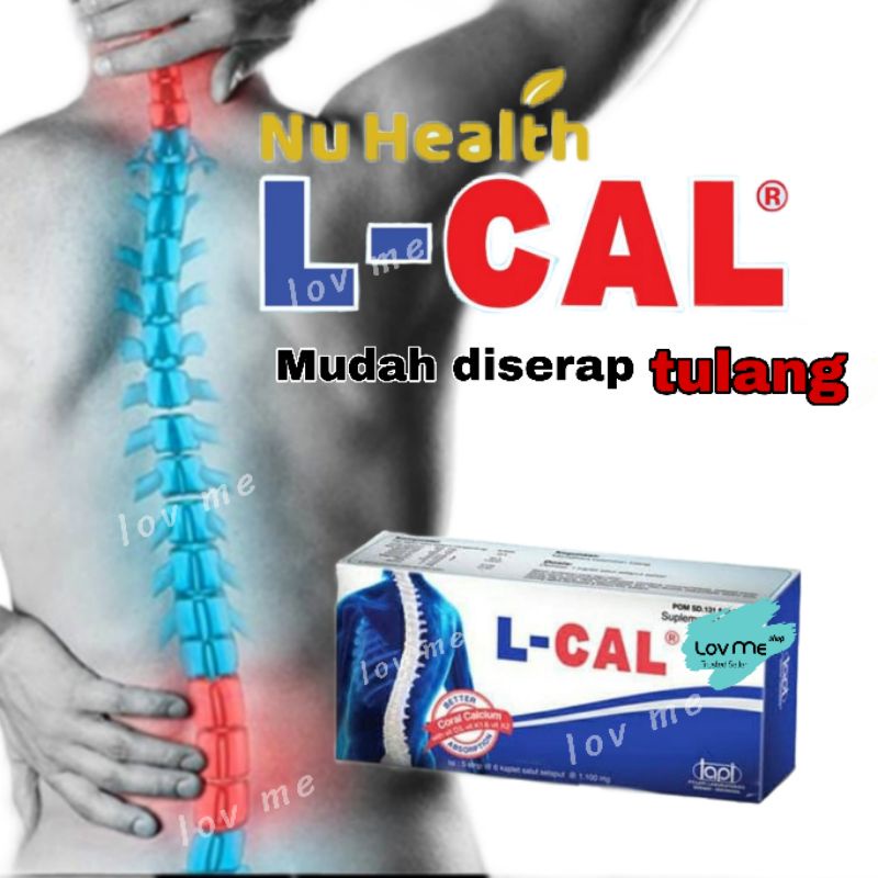 Jual lov me L CAL Box Isi 30 Suplemen KalsiumVitamin k1 vitamin K2