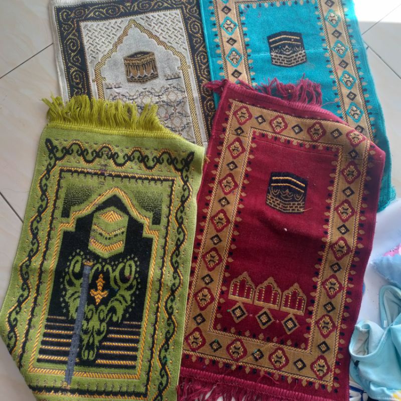 Jual Sajadah rijek | sajadah grade B | sajadah kepala | Shopee Indonesia