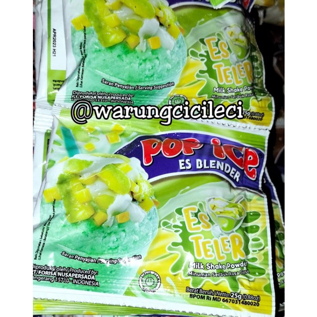 Jual POP ICE RASA ES TELER 25g x 10pcs ( 1 RENCENG ) | Shopee Indonesia
