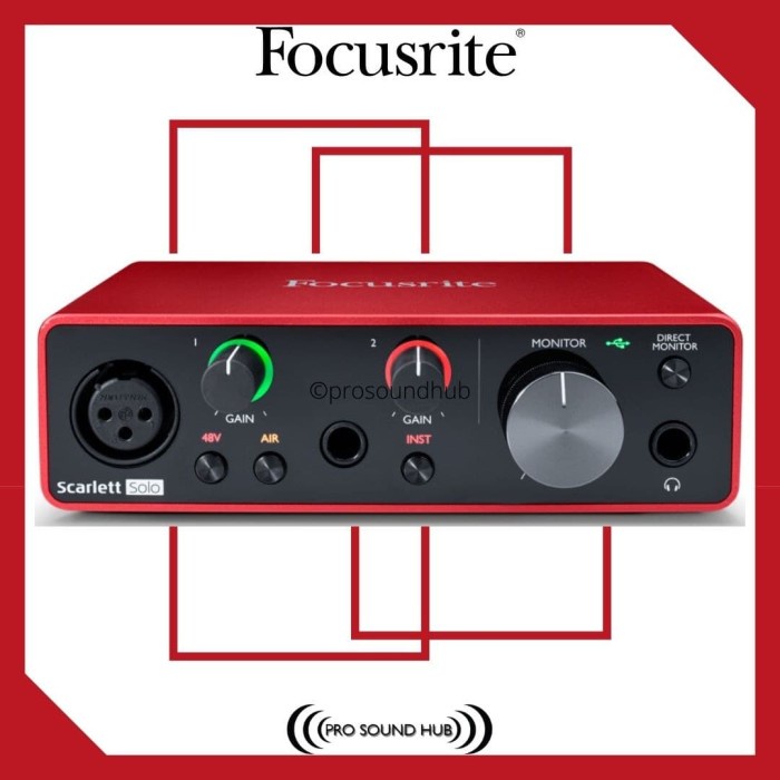 Jual FOCUSRITE SCARLETT SOLO 3RD GEN USB 2.0 AUDIO INTERFACE | Shopee ...