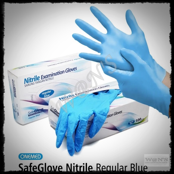 Jual SARUNG TANGAN NITRIL SAFEGLOVE BIRU MUDA Isi 100 Pcs ORIGINAL ...