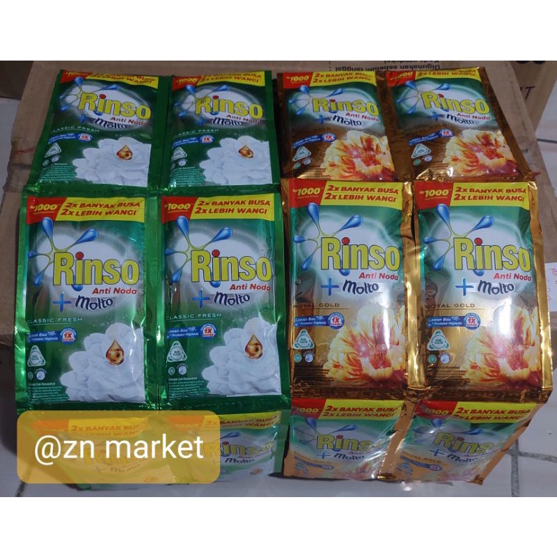 Jual Rinso Cair Sachet 1000 netto 38 ml 24 pcs | Shopee Indonesia