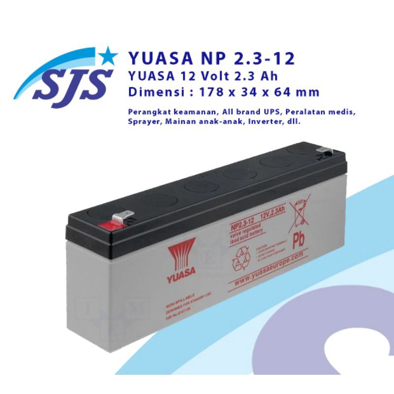 YUASA 12v 2.1ah (as 1.9ah & 2.3ah) Intruder Alarm Battery - Foto 10