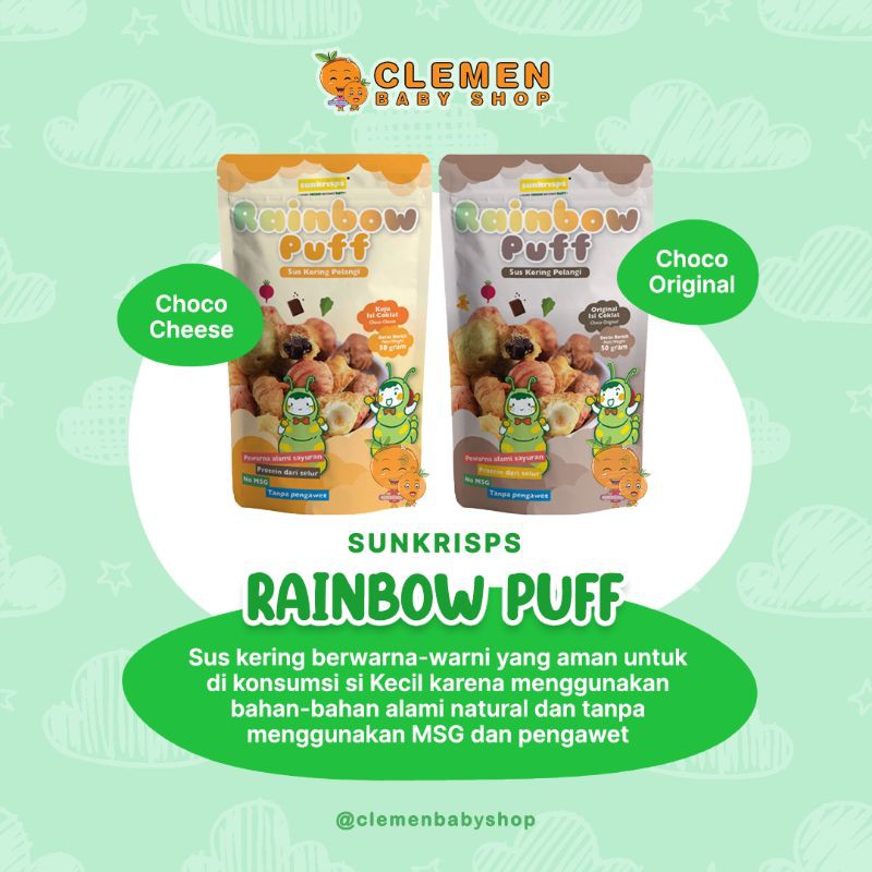 Jual Sunkrisps Rainbow Puff - Sus Kering 50gr | Shopee Indonesia